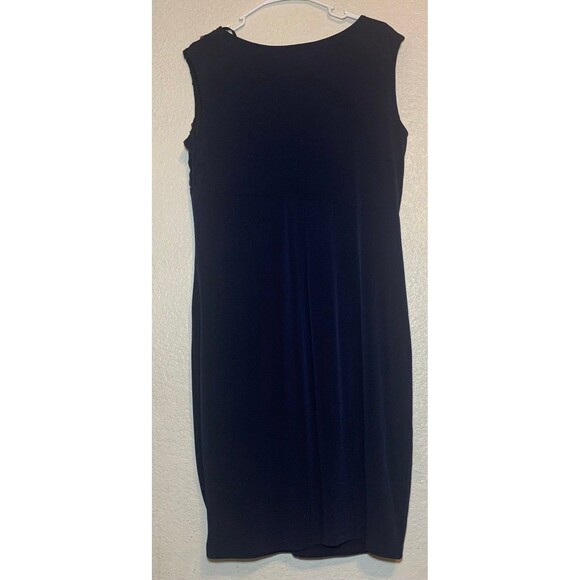 En Focus NEW Formal Blue Dress Women’s Sequin Rosette Empire Ruched - Picture 3 of 7